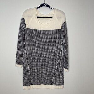 Pink Rose Women Knit Mini Fitted Sweater Dress Size Large